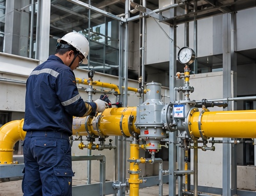 Ascott Sudirman — Maintenance and inspection of the gas regulator system to support operational safety. | Instalatur Pipa Gas & Industrial Piping — PB Dwijaya