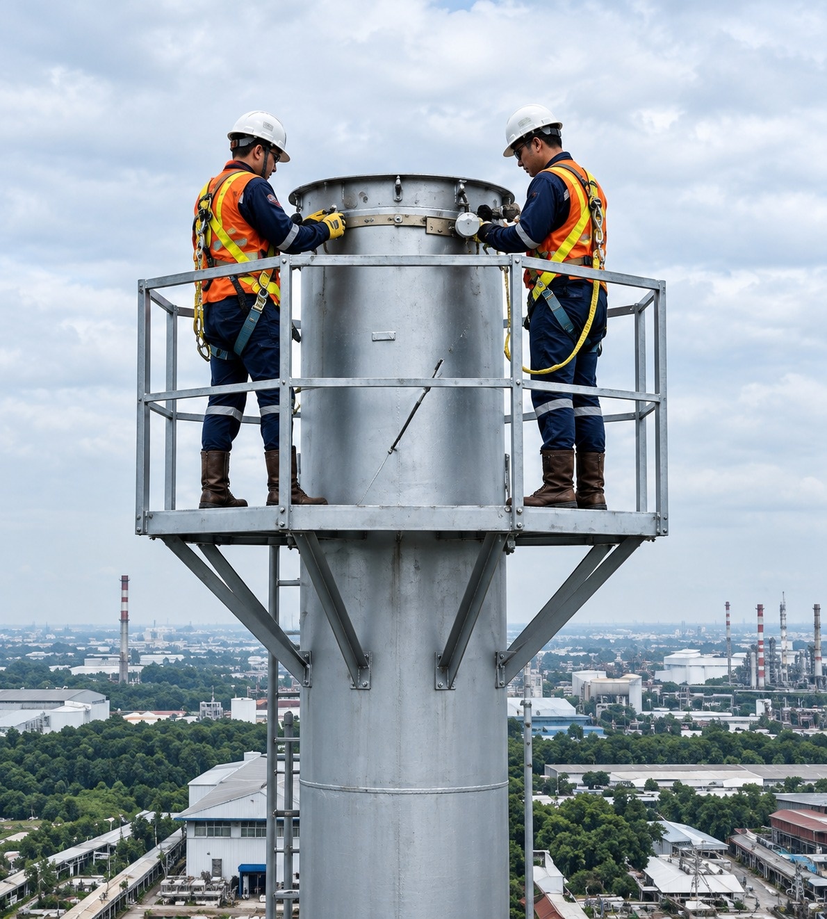 Chimney Installation | Instalatur Pipa Gas & Industrial Piping — PB Dwijaya